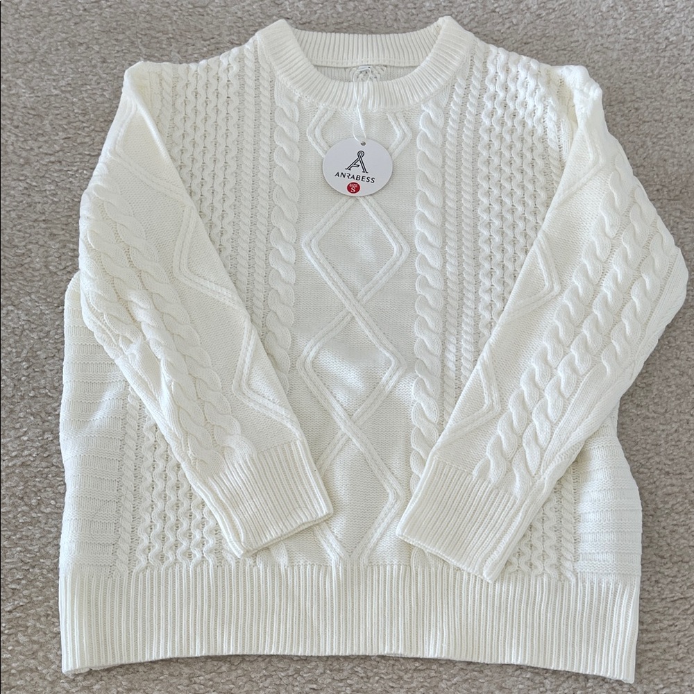 NWT Anrabess cable knit tunic sweater size small